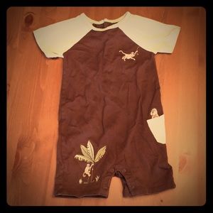Baby boys one piece shorts/short sleeve outfit